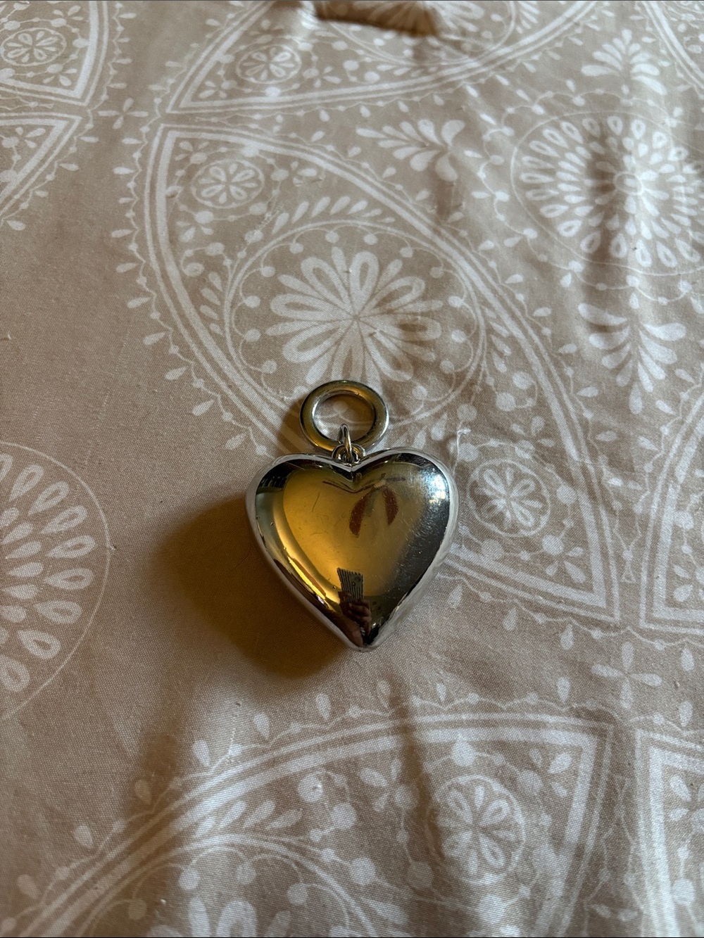 Silver Heart Pendant Charm